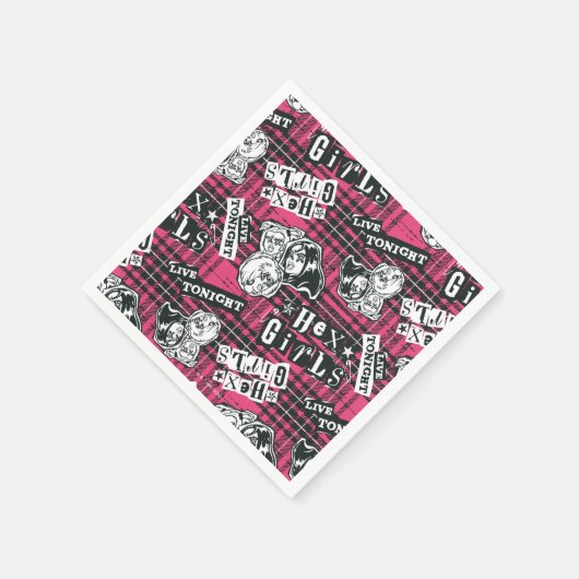 The Hex Girls Punk Plaid Pattern Servet (Hoek)