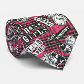 The Hex Girls Punk Plaid Pattern Stropdas (Opgerold)