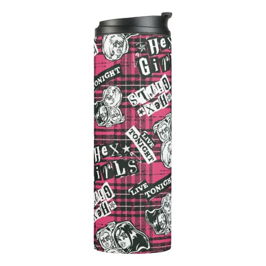 The Hex Girls Punk Plaid Pattern Thermosbeker (Gedraaid links)