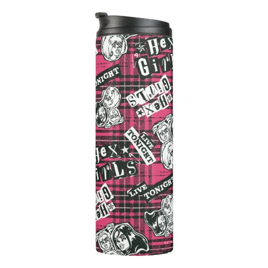 The Hex Girls Punk Plaid Pattern Thermosbeker (Geroteerd rechts)