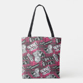 The Hex Girls Punk Plaid Pattern Tote Bag (Achterkant)