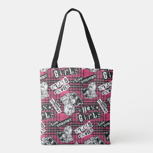 The Hex Girls Punk Plaid Pattern Tote Bag (Achterkant)