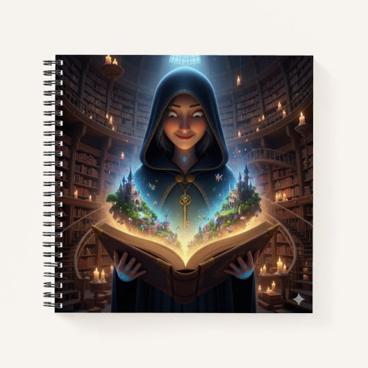 The Hidden Library Guardian Notebook Notitieboek (Voorkant)