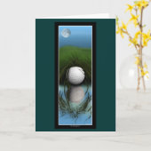 "THE HIDING PLACE" De Wenskaarten van Funny Golfer Kaart (Gele Bloem)