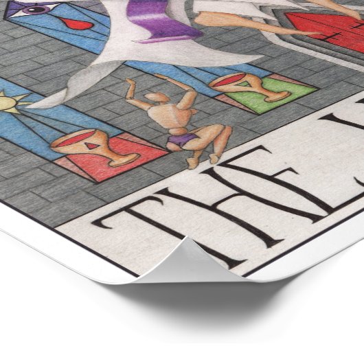 The Hierophant tarot card Poster (Hoek)