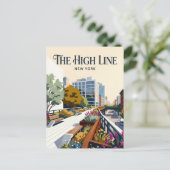 The High Line USA Briefkaart (Staand voorkant)