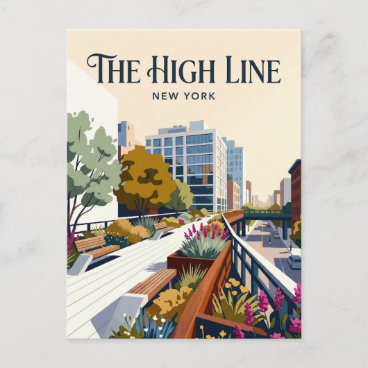 The High Line USA Briefkaart (Voorkant)