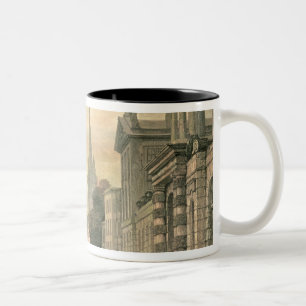 The High Street, Oxford, gegraveerd door G. Hollis Tweekleurige Koffiemok