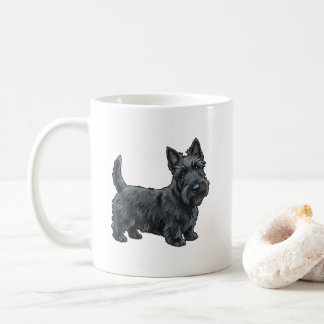 The Highland Diehard – Scottish Terrier Spirit Art Koffiemok