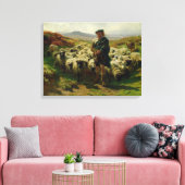 The Highland Shepherd, 1859 Canvas Afdruk (Insitu (Woonkamer))