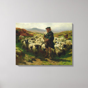 The Highland Shepherd, 1859 Canvas Afdruk