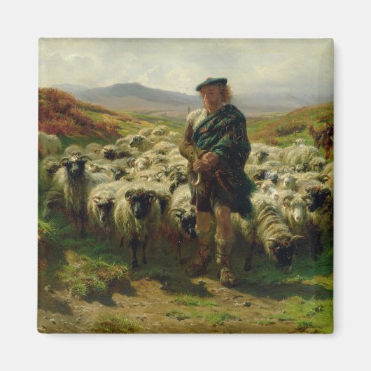 The Highland Shepherd, 1859 Magneet (Voorkant)