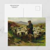 The Highland Shepherd door het Briefkaart Rosa Bon (Voorkant / Achterkant)