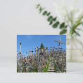 The Hill of Crosses of Northern Litouwen Briefkaart (Staand voorkant)