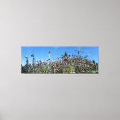 The Hill of Crosses of Northern Litouwen Canvas Afdruk (Voorkant)