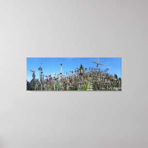 The Hill of Crosses of Northern Litouwen Canvas Afdruk