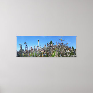 The Hill of Crosses of Northern Litouwen Canvas Afdruk