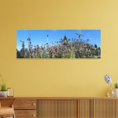 The Hill of Crosses of Northern Litouwen Canvas Afdruk (Insitu (Woonkamer))