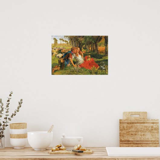 The Hireling Shepherd, 1851-52 Poster (Keuken)