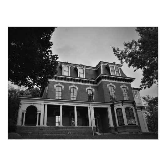 "The Historic General Dodge House" Foto Afdruk (Voorkant)