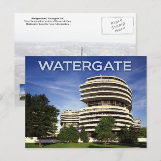 The Historic Watergate Hotel, Washington D.C. Briefkaart (Voorkant / Achterkant)
