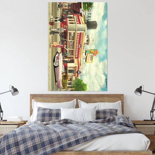 The Hitchhickers Canvas Afdruk (Insitu (Slaapkamer))