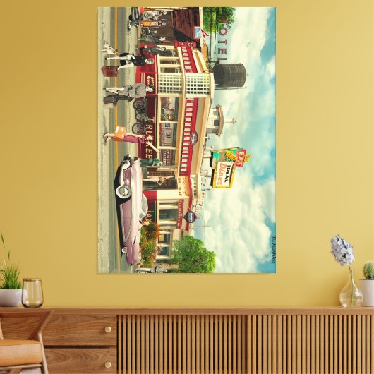 The Hitchhickers Canvas Afdruk (Insitu (Woonkamer))