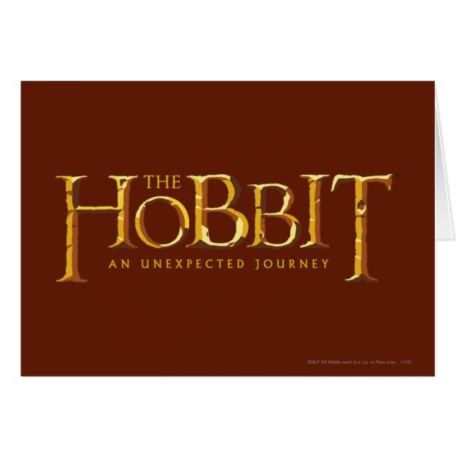 The Hobbit Logo Gold (Voorkant Horizontaal)