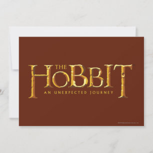 The Hobbit Logo Gold