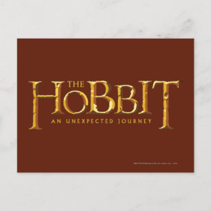 The Hobbit Logo Gold Briefkaart