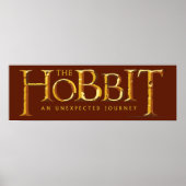 The Hobbit Logo Gold Poster (Voorkant)