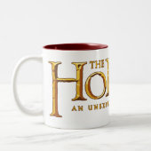 The Hobbit Logo Gold Tweekleurige Koffiemok (Links)