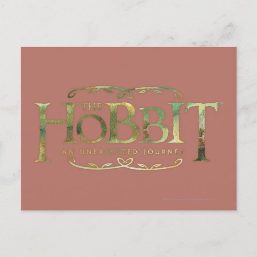The Hobbit Logo Green Briefkaart (Voorkant)