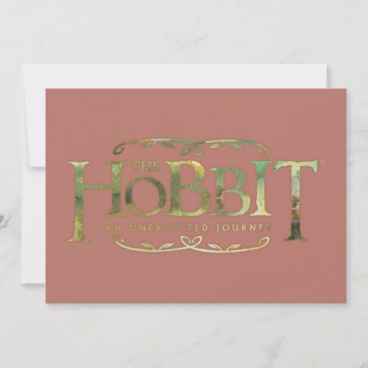 The Hobbit Logo Green Kaart (Voorkant)