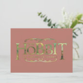 The Hobbit Logo Green Kaart (Staand voorkant)