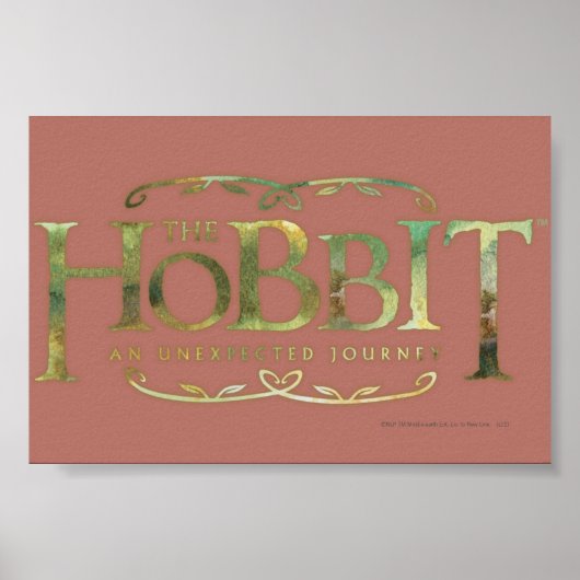 The Hobbit Logo Green Poster (Voorkant)