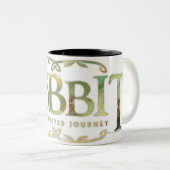 The Hobbit Logo Green Tweekleurige Koffiemok (Voorkant rechts)