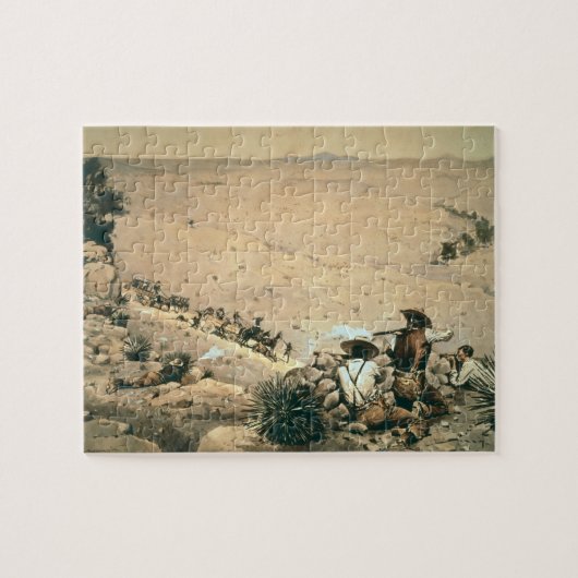 'The Hold Up', c.1900 (olie op canvas) Legpuzzel (Horizontaal)