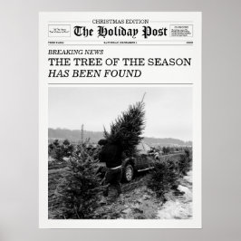 The Holiday Post Krantenkerstboomgaard Poster