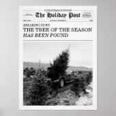 The Holiday Post Newspaper Christmas Tree Farm Poster (Voorkant)