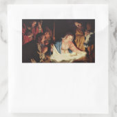 The Holy Family and the Three Wise Men Rechthoekige Sticker (Tas)
