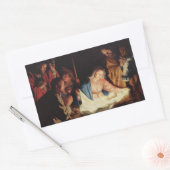 The Holy Family and the Three Wise Men Rechthoekige Sticker (Envelop)