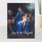 The Holy Family Baby Jesus Christmas Greetings Kaart (Voorkant)