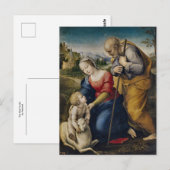 The Holy Family by Raphael Briefkaart (Voorkant / Achterkant)