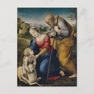 The Holy Family by Raphael Briefkaart