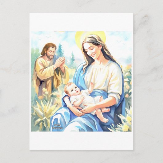 The Holy Family - Nativity Briefkaart (Voorkant)