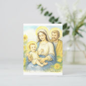 The Holy Family - Nativity Briefkaart (Staand voorkant)
