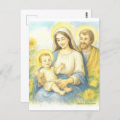 The Holy Family - Nativity Briefkaart (Voorkant / Achterkant)