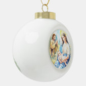 The Holy Family - Nativity Keramische Bal Ornament (Links)