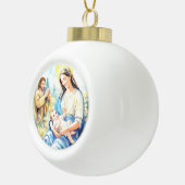 The Holy Family - Nativity Keramische Bal Ornament (Rechts)